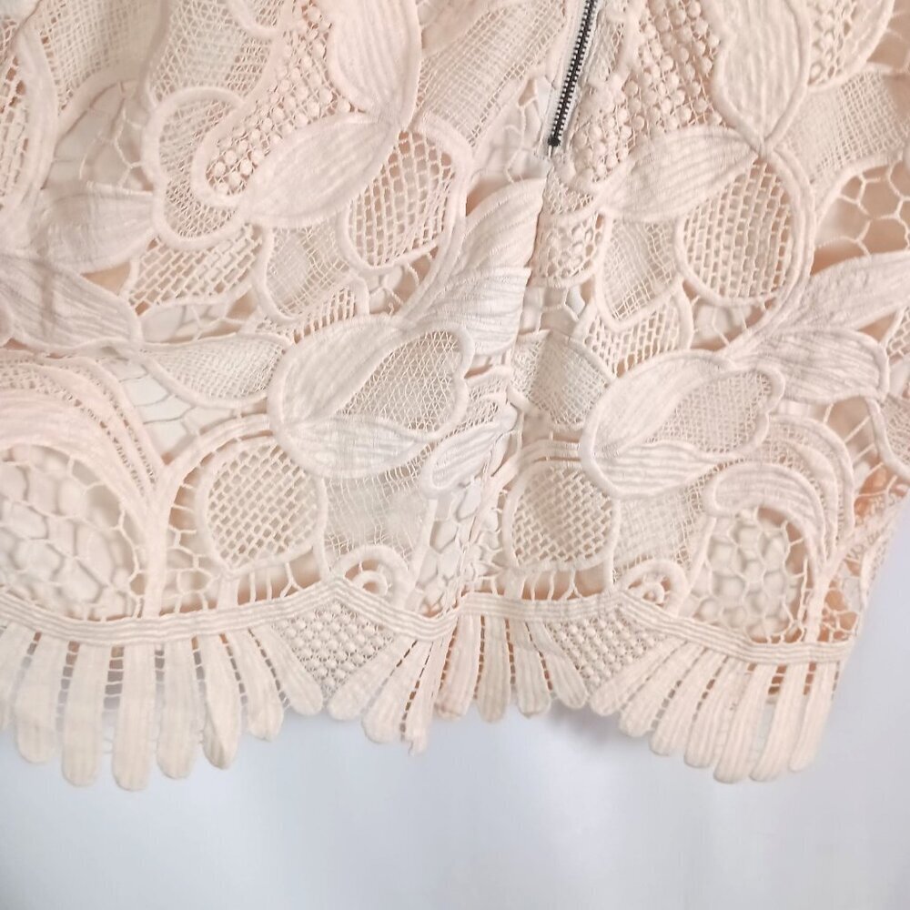 Lovers & Friends Caspian Lace Shift Mini Dress Women’s Size S White $180 - Picture 7 of 9